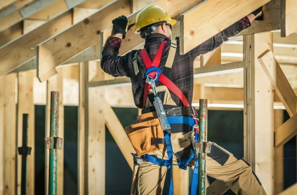 Maison en bois Construction de la charpente