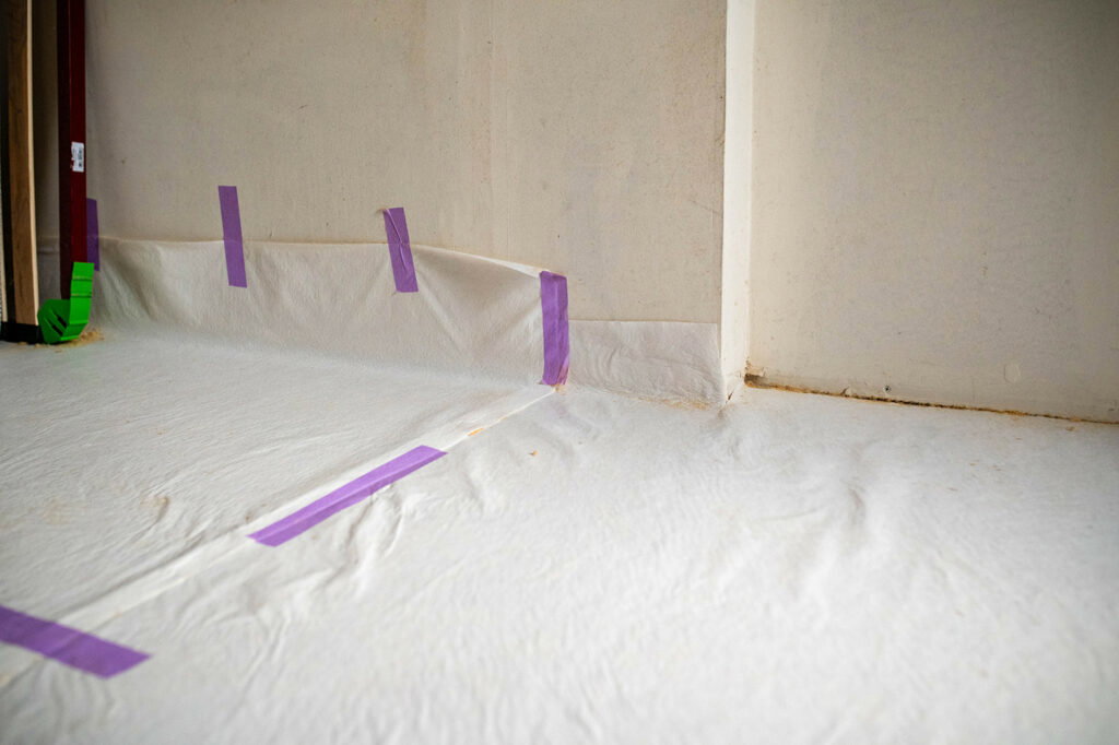 Préparation d’une membrane de continuité à Ploemeur.